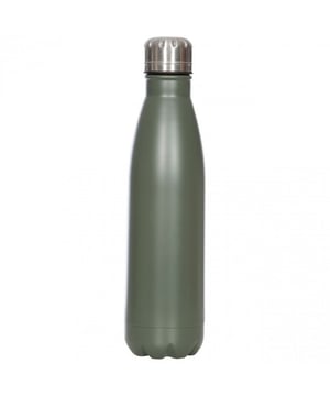 Isolierung aus zwei Schichten. Hält Getränke bis zu 8 Stunden lang heiß und bis zu 16 Stunden lang kalt. Fassungsvermögen: 500 mL. Zusammensetzung: 100% Edelstahl.