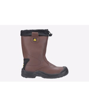 A durable leather safety rigger boot with 200J toe cap, warm lining, antistatic function and penetration protection.
- Breathable Waterproof Membrane & Mesh Lining- 200 Joules Steel Toe Cap- Steel Midsole - Min. 1100N- Removable PU Footbed- Water Resistant Leather Upper- Functional draw cord and two strong leather loops- Moulded PU Scuff Cap- Injected PU Midsole- Antistatic and Oil Resistant Outsole- Energy Absorbent Heel