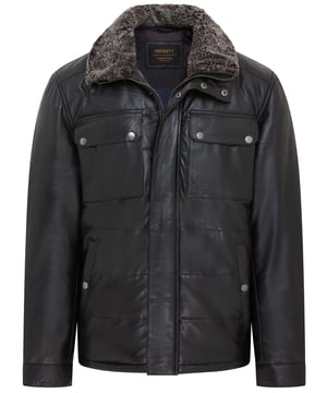 Maak een gedurfde statement met onze zwarte lamsleren puffer bikerjas voor heren. Deze jas is ontworpen voor zowel stijl als bruikbaarheid en is gemaakt van eersteklas lamsleer, met een strakke en luxe afwerking. De afneembare bontkraag biedt veelzijdige stylingopties, waardoor hij perfect is voor elke gelegenheid. 100% echt lamsleer voor een zacht en soepel gevoel Afneembare bontkraag voor aanpasbaar dragen en extra warmte Gewatteerd pufferontwerp voor verbeterde isolatie en een moderne look Zes zakken utility: 2 borstzakken met knoop, 2 zijzakken met knoop en 3 binnenzakken voor veilige opslag Ritssluiting aan de voorkant met een door bikers geïnspireerd silhouet Duurzame stiksels en versterkte naden voor een lange levensduur Perfect voor casual uitjes, reizen of winterkleding Deze puffer bikerjas combineert robuuste charme met eigentijdse verfijning, waardoor het een veelzijdige aanvulling is op je garderobe. Blijf warm en stijlvol, waar je ook gaat!