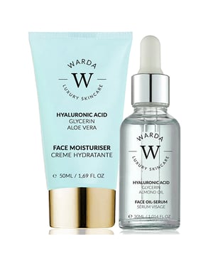 Skin Hydration Boost Hyaluronic Acid Moisturiser 50ml + Hyaluronic Acid Hydration Boost Oil Serum 30ml. This lightweight facial oil absorbs quickly to instantly replenish and nourish your complexion with Hyaluronic acid, Pomegranate extract, Glycerin and Almond oil. The revitalising formula helps to smooth the appearance of fine lines and wrinkles, restoring a youthful-looking glow without appearing greasy.