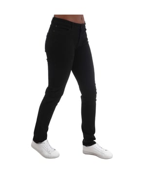 Emporio Armani J18 Skinny-Fit Jeans voor dames in denim.- Five-pocket styling.- Gulp met rits en knoopsluiting.- Merklogo.- Skinny fit.- 90% Katoen, 7% Polyamide, 3% Elastaan. Ref: 8N2J182D3X0005.