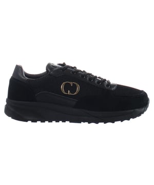 Criminal Damage Chase Lace-Up Black Synthetic Mens Trainers  CHASE_TRAINER_BLACK