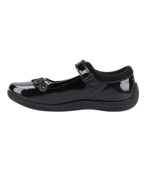 Upper: Leather. Lining: Breathable, Micro Fresh, Sock Lining, Textile. Outsole: Durable, Hardwearing. Heel Guard. Flat. Heel Height: 1.8cm. Cut: Low. Design: Flower. Toe Style: Round. Fastening: Touch Fastening Strap.