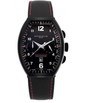 Montres De Luxe: Reloj negro Estremo para hombre