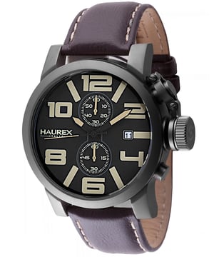 Reloj para hombres Haurex Italy: Turbina negro