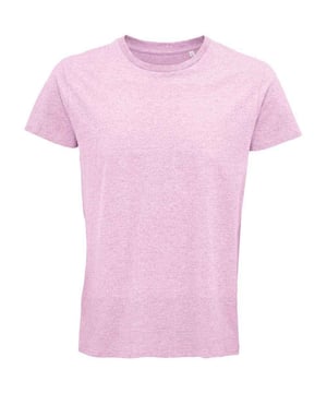 60% biologisch katoen, 40% gerecycleerd polyester. Uitvoering: Verweerd. Halslijn: Crew Neck, Ribbed. Mouwtype: Korte mouwen. Pasvorm: Buisvormig. Getapete Hals, Dubbel Naald Stiksel, Merkloos Maat Etiket. 150 g/m². Duurzaamheid: Amfori, BSCI, Fair Wear Approved, Oeko-Tex Standard 100 Gecertificeerd, PETA-goedgekeurd Vegan, REACH, Textile Exchange.