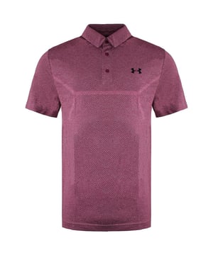 Under Armour Collared Pink Herren verschwinden nahtlos kartiertes Poloshirt 1361144 683