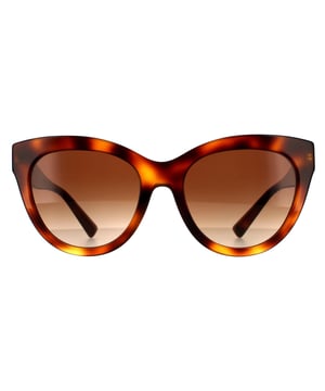 Valentino zonnebrillen VA4089 501113 Licht Havana Brown Gradient zijn een tijdloos kattenoogontwerp gemaakt van lichtgewicht acetaat. Het Valentino -logo is gegraveerd op de tempels voor merkauthenticiteit