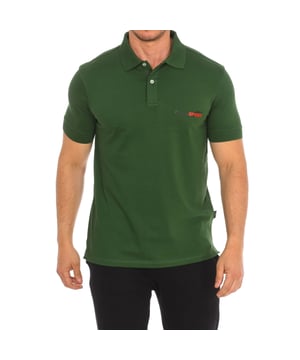 Polo Plein Sport met korte mouwen.
 Kraag met kapel.
 Halfhoge knoopsluiting.
 Korte mouwen met geribde afwerking.
 Merkopdruk op de voorkant.
 Merkbadge op de achterkant.
 Naden in toon zichtbaar.
 Samenstelling: 95% Katoen, 5% Elastaan
 Onderhoud:
Wassen op maximale temperatuur 30º.
 Strijken op lage temperatuur.
 Geen droger gebruiken.
 Geen bleekmiddel gebruiken.
 Niet chemisch reinigen.
