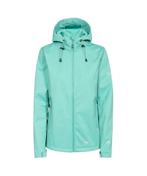 Wasserdichte Jacke mit verstellbarer, anschmiegsamer Kapuze. 2 Reißverschlusstaschen. Kordelzug am Saum. Kinnschutz. Flache Manschette mit Klettverschlusslasche. Reflektierender Druck und Logos. Wasserdicht 8000mm, atmungsaktiv 3000mvp, winddicht. 100% Polyester, TPU-Membran. Trespass Womens Chest Sizing (ca.): XS/8 - 32in/81cm, S/10 - 34in/86cm, M/12 - 36in/91.4cm, L/14 - 38in/96.5cm, XL/16 - 40in/101.5cm, XXL/18 - 42in/106.5cm.
