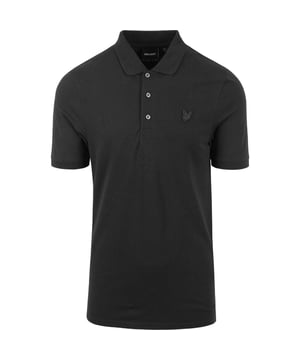 Lyle & Scott Graues Poloshirt, gesticktes Markenlogo auf der linken Brust, schlichtes Poloshirt, graue Farbe, schlichtes Poloshirt, Knopfverschluss, elastische armelenden, 97 % Baumwolle, 3 % Elastan, Stil: SP400TON W635