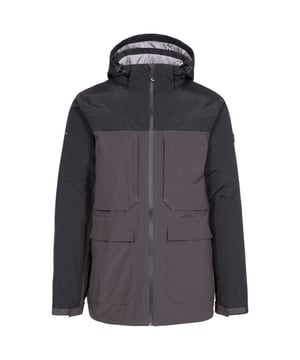 Buitenste materialen: 100% Polyamide. Voering: 100% polyester. Vulling: 100% polyester. Ontwerp: Kleurenblok. Kinbeschermer, zoom met trekkoord, gewatteerde, getapete naad. Stoftechnologie: Koudwarmte, TP50, Tres-Shield, Windproof. Manchet: Verstelbaar. Halslijn: Kapitein. Mouwtype: Met lange mouwen. Functies van de kap: Verstelbare, afneembare kap, ritssluiting. Zakken: 2 Borstzakken, 2 Onderste Zakken, 1 Binnenzak. Bevestiging: Volledige ritssluiting. Waterdichte classificatie: 3000mm. Let op: Ontworpen voor een ontspannen pasvorm.