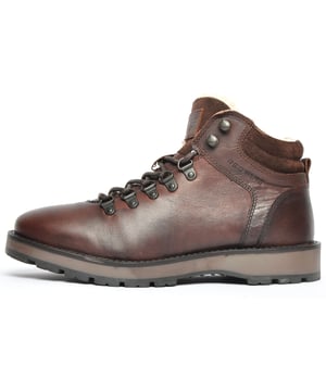 Boasting effortless urban hiker style and winter warmth with a fur lining - This high end Red Tape Scope leather boot seamlessly transitions into the colder weather with ease, crafted with precision and a fine attention to detail to ensure you step out in style no matter what the seasons may bring.
 The upper of these Red Tape Scope mens boots are constructed in a premium leather with durable overlays and a robust rubber sole, whilst the inner boasts a soft faux fur interior to keep feet cosy and warm with a cushioned footbed for all day comfort.
 Alongside the comfortable and supportive design, they boast a much sought after versatile and classic hiker style look that keeps feet protected from the elements whether dressing up or dressing down.
 - Premium leather upper
 - Faux fur lining for added warmth
 - Cushioned footbed
 - Lace up hiker style fastening
 - Padded tongue and ankle collar
 - Heel pull for easy on / off wear
 - Durable rugged outsole