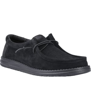 It doesn't get more suave than suede. Day to night. Work to play. The Wally Suede elevates every look without missing a step. Premium suede, cool classic colours and all-day HEYDUDE comfort.