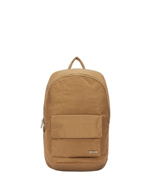 The Zip Around Nylon Backpack is the go-to bag for everyday essentials. The classic silhouette is cut in our signature nylon featuring a flap over zip pocket to the front. Inside features a 15” padded laptop sleeve with additional internal pockets for organised storage. Features: , Zip top opening, Front flap over zip pocket, Rear zip pocket, SMITH & CANOVA antique brass logo, Branded antique brass zips, Padded grab handle, Adjustable padded backpack straps, Internal 15 inch padded laptop sleeve, Internal zip pocket, 2 Internal mobile phone slip pockets - fits normal and plus size smart phones, 2 Internal pen slip pockets Style Ref: 92681 TAN
