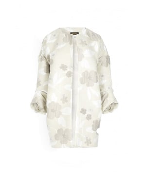 SILK BLENDED PRINT JACKET