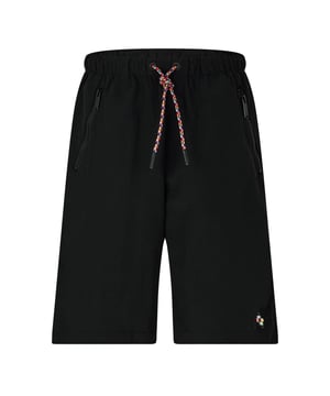 Marcelo Burlon Colourful Cross Nylon Short in Zwart.- Elastische tailleband.- Zijzakken met rits.- Achterzak.- 100% Polyamide. Ref: CMCB0700011084.