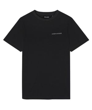 Dit kledingstuk is gemaakt in de tijdloze stijl van Lyle & Scott en is ontworpen met een klassiek merklogo, zodat je er bij elke slijtage scherp uitziet. Lyle & Scott zwart T-shirt. Gemaakt in Turkije, 100% katoen, Merklogo op de borst, Ronde hals, Normale pasvorm, Valt normaal qua maat, Merkbadge linksvoor op de borst, Stijl: TS1904V X087