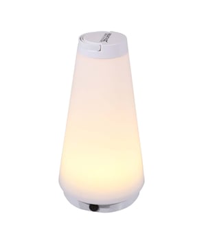 LED Table Lantern with rechargeable battery. 6 hours of operational use. Material: 100% Plastic. Ref: RCE3920SZ.