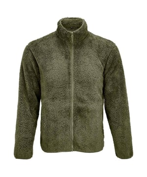 Material: 70% recyceltes Polyester, 30% Polyester. Stoff: Flauschig, Polar Fleece, Soft Touch, Stretch. Design: Einfarbig. 275gsm. Bündchen: Gebunden, elastisch. Kinnschutz, Metallreißverschluss, Nackenband, Tag Free. Ärmel-Typ: Langärmelig. Ausschnitt: Stehkragen. Taschen: 2 Fronttaschen. Verschluss: Durchgehender Reißverschluss. Saum: Gebunden, elastisch. Nachhaltigkeit: ACCORD, Amfori, BSCI, Fair Wear Approved, Öko-Tex Standard 100 Certified, PETA-Approved Vegan, Nachhaltige Materialien.