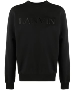 Reflecting a minimal take on branding, Lanvin's sweatshirt is designed from soft cotton and detailed with a tonal logo embroidery across the chest.