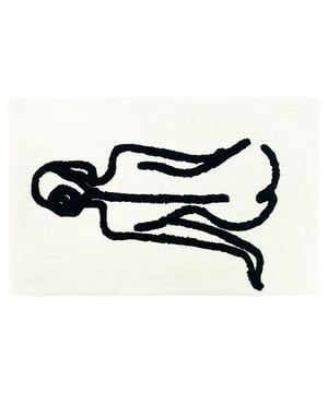 Featuring an abstract design of the female form in a stylish monochrome colour palette. Made from 100% Cotton, making this bath mat incredibly soft under foot. This bath mat has an anti-slip quality, keeping it securely in place on your bathroom floor. The 1800 GSM ensures this bath mat is super absorbent preventing post-bath or shower puddles.