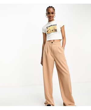 Trousers & Leggings by ASOS DESIGN Fancy pants High rise Stretch-back waistband Side pockets Dad fitSold By: Asos