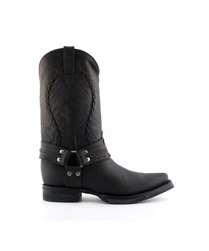 These calf length boots feature a decorative weaved pattern which is stitched onto the upper panel giving this piece a great distinctive character. Additionally, the boot features a sophisticated pointed two as well as 1.5” heels and an additional two pull loops at the sides for easy slip on. This boot was manufactured with a grippy rubber outsole, that has been heat bonded to the welt using the Goodyear method, which is known for increasing the strength of the boot and ensuring durability for years to come. The sole is also fitted with a unique air cushion that allows for added flexibility and which adds to the long-lasting qualities of this boot. • Goodyear Welted • Leather upper • Two pull loops to sides for easy slip on • Luxurious interior leather lining • Rubber Soles • Made in Mexico