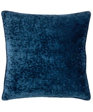 Let this cushion shimmer beautifully on your sofa! Adorned with luxurious plush velvet on both sides, which is pressed in a way that makes this piece resemble sun shining on flowing water. Surrounded by a complimenting piped trim and a subtly hidden zip closure. The Ripple cushion is available in a range of deep jewel tones, which will create interest in any luxurious modern living space.