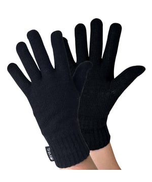 When blisteringly cold temperatures hit it is usually the end of your limbs that are hit the hardest. This obviously includes your hands. If you are looking for Gloves with expert knitting and effective lining then these mens THMO full finger Gloves with thinsulate lining are the items you need to keep your hands warm and protected. These Gloves have two layers built into them to facilitate the process of keeping your hands warm. The outer layer is knitted made with 100% acrylic and is there to protect your hands from cold elements. The inner lining is made with 3M Thinsulate lining. Thinsulate is well known for keeping your hands warm and is considered one of the most effective linings. The purpose of the lining is to hold warm air inside the Gloves and to keep the hot air close to your skin. The ribbed cuff on the Gloves is tight enough to stop the warm air escaping but not too tight to be uncomfortable. The THMO logo badge also hangs from the cuff, separating your glove fashion from the rest. Remember... BE WARM, THINK THMO. These Gloves are available in 2 colours including black and grey and there are 2 sizes to choose between including M/L & L/XL. They are made from 100% acrylic and are made with 2 layers. They are safely machine washable.