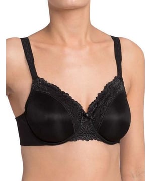 Dieser Minimizer-BH ist praktisch und sieht dabei wunderschön elegant aus. Der BH zeichnet sich durch atemberaubende Stickereien für einen sehr femininen Touch und eine hübsche Spitzenborte aus. Die Körbchen sind mit Bügeln versehen, um Unterstützung und einen hübschen Lift zu bieten. Dieser BH wurde entwickelt, um das Dekolleté sichtbar um eine Körbchengröße zu reduzieren. Die geformten Körbchen helfen, einen glatten Look zu bewahren. Die breiten Träger sind so konstruiert, dass sie sehr bequem und unterstützend sind, und sie sind ebenfalls verstellbar für eine individuelle Passform. Dieser BH wird hinten mit einem Haken- und Ösenverschluss gesichert. Kombinieren Sie ihn mit passenden Produkten aus der Ladyform-Reihe für einen Look, der garantiert dafür sorgt, dass Sie großartig aussehen und sich auch so fühlen.

Elegantes, schickes Design  
Minimizer-Stil reduziert das Dekolleté sichtbar um eine Körbchengröße  
Geformte Körbchen für eine schöne Form  
Breite, verstellbare Träger  
Wird hinten mit Haken- und Ösenverschluss gesichert  
Passende Koordinaten verfügbar!  
Zusammensetzung: 42% Polyester | 40% Polyamid | 18% Elasthan  
In UK-Größen aufgeführt