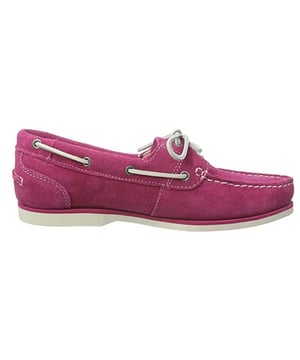 Timberland Classic Boat Slip-On Purple Leede Cuero Zapatos para mujer A14EI