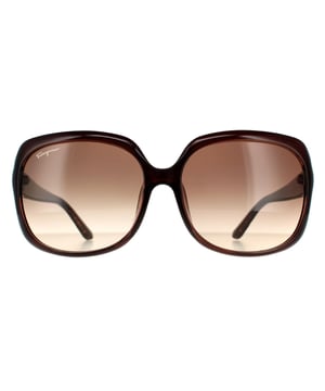 Salvatore Ferragamo Rectangle Womens Brown Gradient Sunglasses SF739SA are a stunning butterfly style crafted from lightweight acetate. The inside of the slender temples feature the Jimmy Choo logo for brand authenticity..