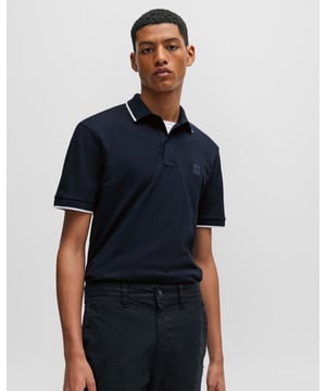 A slim-fitting polo shirt in stretch piqué by BOSS Menswear, trimmed with a logo patch at the left chest.    
Slim fitNeckline: Polo collarNumber of buttons: 3Short sleeves
95% Cotton, 5% Elastane
50507699
 