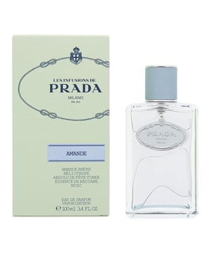 Les Infusions De Prada Amande is a gender neutral amber vanilla fragrance, which was created by Daniela (Roche) Andrier and launched in 2015 by Prada as a continuation of their successful "Infusion" collection. The fragrance contains notes of Bitter Almond, Heliotrope, Tonka Bean, Musk and Anise. The notes combine to create a scent that is soft, sweet, clean and delicate, with the Almond note being the most notable one. The fragrance is great for year round wear, fresh and very easy to wear.