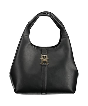 Verstellbare und abnehmbare Schultertasche, 2 Griffe, 2 Klickverschlüsse, 1 Reißverschluss, 1 Innentasche, kontrastierende Details, Logo