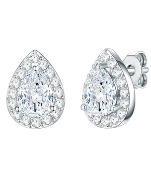 If you love glamorous jewelry in a classic design language, you will be enthusiastic about these timeless earplugs of the Rafaela Donata label. The petite drop of drops is implemented as an exclusive entourage arrangement, decorated with crystals from Swarovski®. The sparkle ear plugs are made of rhodium-plated 925 sterling silver, which not only ensures long-lasting start-up protection, but also for a particularly radiant silver gloss that perfectly underlines the cool glitter of the crystals. The practical plug-in closure ensures high comfort and quick on and off.