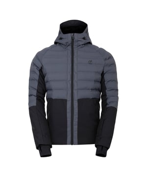 Füllung: recyceltes Material. Futterstoff: Recyceltes Polyester. Design: Blockfarben, Logo. Gewebetechnik: Ared 10/10, Atmungsaktiv, langlebig, Ohne PFC (per- und polyfluorierte Chemikalien), PFOA-frei, PFOS Frei, wasserabweisend, Wasserfest. Abnehmbarer Schneerock, Saum mit Gel für guten Halt, Hitzeversiegelte Abtrennungen, Leicht gefüttertes Rückenpanel, Versiegelte Nähte, Daumen-Schlaufen, Reißverschluss in der Achsel. Bündchen: Elastisch, Stretch innen. Mit Kapuze. Langärmlig. Kapuzenmerkmale: angenähte Kapuze, Technisch, Mit verstärktem Kopfteil. Taschenart: Tasche für Skipass, Zwei Taschen unten, Reißverschluss. Durchgehender Reißverschluss. Saum: Elastisch. Inhalt: 1 Brillenputztuch.