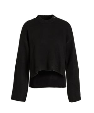 Este suéter para mujeres de CALVIN KLEIN JEANS está hecho de una mezcla de acrílico. El modelo tiene un cuello redondo y mangas largas.