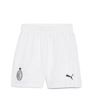 PRODUCT STORY: Hit the pitch like AC Milan's finest in these football shorts. They're made from sweat-wicking material to keep you cool in the tensest moments of the game and are finished with the team's famous crest on the leg. FEATURES & BENEFITS: dryCELL: Performance technology designed to wick moisture from the body and keep you free of sweat during exercise; As part of the RE:FIBRE program, this garment is made of at least 95% recycled material from textile waste and other used materials. DETAILS: Regular fit; 170 gsm, Jacquard; Medium rise; Official team branding; PUMA branding details; PUMA Youth: Recommended for older kids between 8 and 16 years.