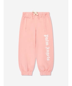 Introduce your little one to the world of high-end fashion with the Girls Classic Overlogo Joggers in Pink by Palm Angels. Styled for streetwear, these joggers are a perfect blend of style and comfort. Here are their key features: Debuting Palm Angels' Overlogo: These joggers delight with a playful, trendy overlogo print, turning a basic outfit into a chic statement. Luxurious Comfort: Crafted from top quality materials, these joggers ensure ultimate comfort, perfect for her all day play and adventures.  Style Reload: Revamp her wardrobe with this voguish piece. Order the Girls Classic Overlogo Joggers in Pink now, and let her lead the fashion pack with style and confidence!