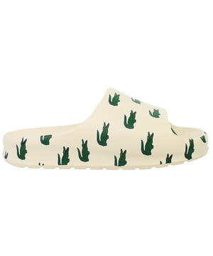 The Lacoste Serve Slide 2.0 223 3 SMA Men's Beige Sliders blend casual comfort with understated elegance, making them a perfect choice for laid-back occasions. With their neutral tone and premium build, these sliders are versatile for home, beach, or poolside use.
Â 
Key Features:
Ergonomic Footbed: 

Designed for superior comfort and support, ensuring a relaxed fit throughout the day.


Durable Synthetic Strap: 

Embossed with the iconic Lacoste crocodile logo, adding a touch of signature style.


Slip-On Design: 

Offers easy on-and-off convenience, ideal for leisure and quick outings.


Textured Rubber Outsole: 

Provides reliable grip and stability on various surfaces, including wet environments.


Lightweight Construction:

Minimizes fatigue, making these sliders comfortable for prolonged wear.


Water-Resistant Material: 

Perfectly suited for poolside, shower, or beach settings, offering durability against water exposure.


Neutral Beige Colorway: 

A versatile and subtle shade that complements a wide range of casual and summer outfits.


Â 
The Lacoste Serve Slide 2.0 223 3 SMA Men's Beige Sliders are a stylish and practical option for relaxed days, combining iconic branding with everyday functionality. Perfect for adding a modern, minimalist touch to your leisure footwear.