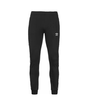 Los pantalones de vía negros de los hombres de Umbro son una opción elegante y cómoda tanto para actividades deportivas como para ropa casual. Estos pantalones de pista combinan funcionalidad y moda, lo que le permite moverse con facilidad mientras mantiene un aspecto elegante y deportivo.

Hecho a partir de materiales de alta calidad, estos pantalones de pista ofrecen una sensación suave y cómoda contra la piel. La tela es duradera y transpirable, proporcionando un comodidad óptima y permitiendo la transpirabilidad durante los entrenamientos o las actividades cotidianas.

La característica destacada de estos pantalones de pista es el detalle grabado a lo largo de los lados. Los acentos de cinta agregan un toque de estilo e interés visual, mejorando el diseño general. También dan un guiño a la herencia deportiva de Umbro, agregando un aspecto dinámico y atlético a los pantalones.

Con una cintura elástica y una plataforma de dibujo ajustable, estos pantalones de pista ofrecen un ajuste seguro y personalizable. Los puños acanalados se aseguran de que los pantalones permanezcan en su lugar, lo que permite un movimiento sin restricciones.

Ya sea que estés llegando al gimnasio, vayas a correr o simplemente descansando, los pantalones de pista negro de los hombres de Umbro son una opción versátil que combina comodidad y estilo. Su combinación de construcción de calidad, ajuste cómodo y diseño de moda los convierte en una adición confiable y moderna a su guardarropa. Avanza tu estilo deportivo con estos pantalones de pista elegantes y deportivos de Umbro.