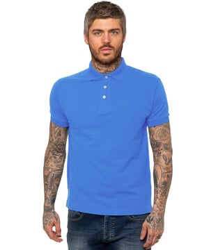 These Kruze Mens Short Sleeve Polo Shirts Feature a Button down collar, Ribbed Collar and sleeve cuff. Crafted with 50% Cotton, 50% Polyester, these Regular Fit Polos are suitable for everyday wear, basic, work, casual, fashion, sports, training, fitness and for the gym