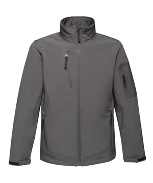 96% Polyester, 4% Elasthan. 2 untere Reißverschlusstaschen und 1 Brusttasche. 1 Ärmeltasche mit Reißverschluss. Verstellbare Manschetten. Verstellbarer Kordelzug am Saum. Innere Reißverschlussabdeckung. Material: Warm gewebtes, wasserdichtes und atmungsaktives 3-Lagen-Softshell XPT-Membrangewebe. Windabweisender Membranstoff. Dauerhaft wasserabweisendes Finish. Regatta Standout Herren-Größen (Brustumfang ca.): XS (36in/92cm), S (38in/97cm), M (40in/102cm), L (42in/107cm), XL (44in/112cm), XXL (47in/119cm), XXXL (50in/127cm), XXXXL (53in/134.5cm)
