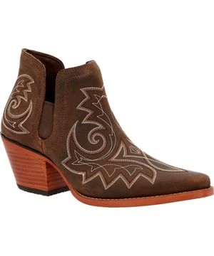 Step into comfort and style in this women's 6" Western Coffee Crush by Durango. This style is full-grain leather with an elastic side gore expansion. Inside is a soft mesh lining with microfiber trim and the Durango Sole Comfort Footbed.