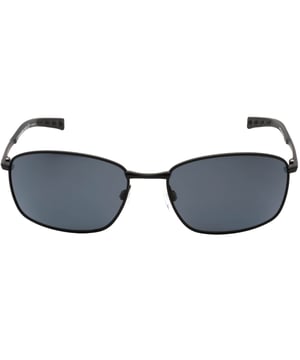 Schwarze Sonnenbrille von Tommy Hilfiger, Brillenglasbreite = 56 mm, Breite des Nasenstegs = 18 mm, Bugellange = 140 mm, Sonnenbrille, Sonnenbrillenetui, Reinigungstuch und Pflegehinweise im Lieferumfang enthalten, 100 % Schutz vor UVA- und UVB-Sonnenlicht und entspricht der britischen Norm EN 1836: 2005, Schwarze Sonnenbrille