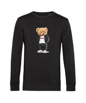 Jersey de hombre con estampado de osos de la marca Ballin Est. 2013. Los jerseys de Ballin Est. 2013 están hechos de 80% algodón orgánico y 20% algodón de poliéster reciclado, y tienen un corte regular. El suave algodón proporciona una gran comodidad.  Nombre del modelo: Jersey con estampado de osoCategoría: jersey de hombreMateriales: algodón orgánico, poliéster recicladoColor: negro