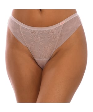 Magic Band Briefs Janira
 Brazilian effect.
 Elastic waistband, with fabric label detail and the brand's name embroidered on the side.
 Semi-transparent lace fabric throughout the design.
 Soft and adaptable fabric.
 Like and breathable fabric, does not leave marks.
 Inner lining.
 Seams seen in tone.
 Composition: 88% Polyamide, 12% Elastane
 Care:
Wash at a maximum temperature of 30º.
 - Do not use bleach.
 - Do not use dryer.
 - Do not iron.
 - Do not dry clean.