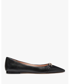 Hallie Smooth Leather Flat